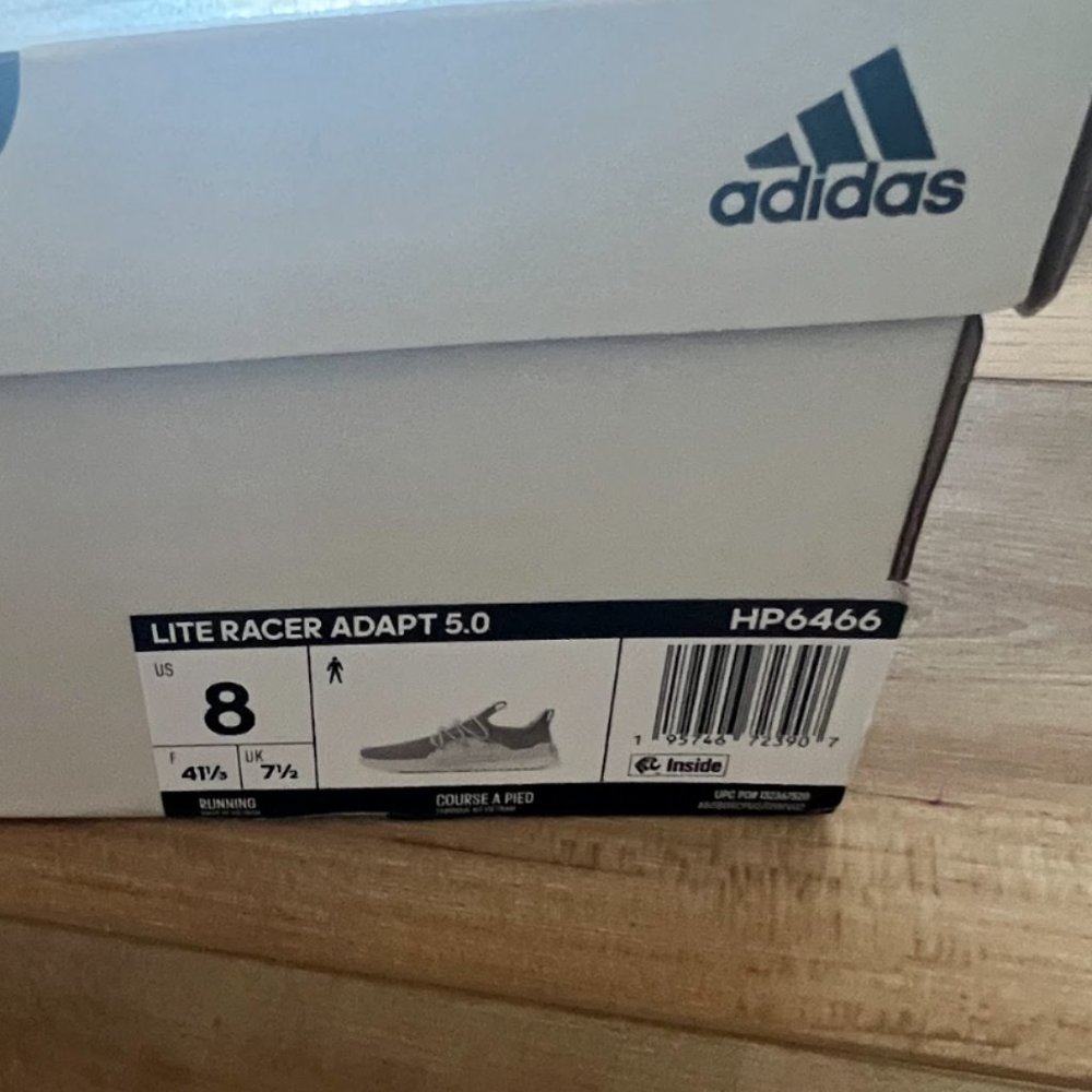 NIB - adidas LITE RACER ADAPT 5.0 CLOUDFOAM LIFESTYLE SLIP-ON SHOES - Picture 7 of 8